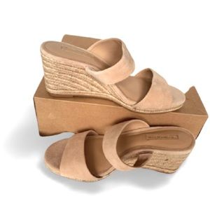 Antonio Melani Wedge Suede Heels Size 8.5M